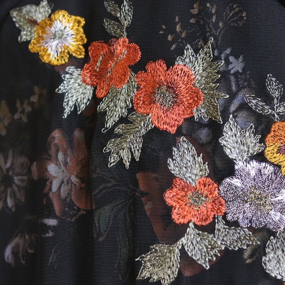 Adrianna Papell | formal embroidered flower dress - Picture 6 of 6